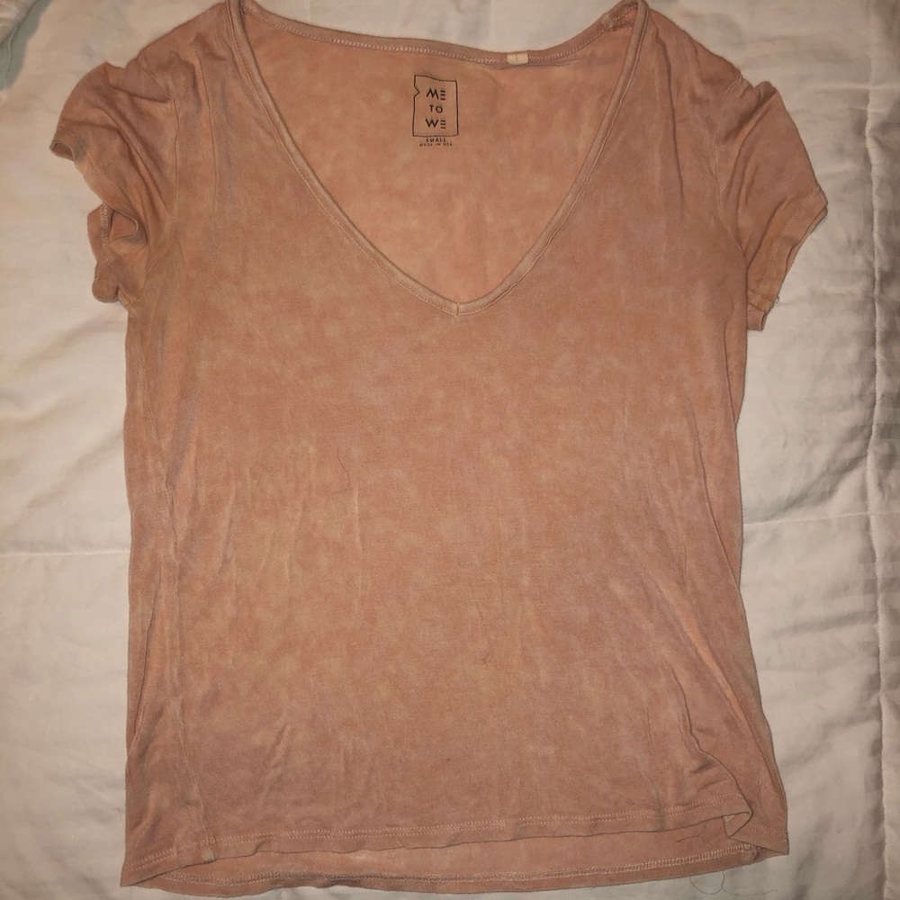 Pac sun basic tee, light pink, size S